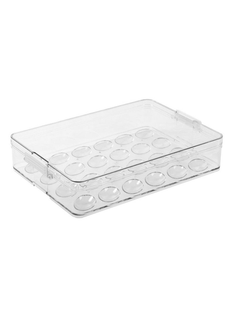 Stackable Egg Holder with Lid 32.7 x 22.2 x 6.5 cm