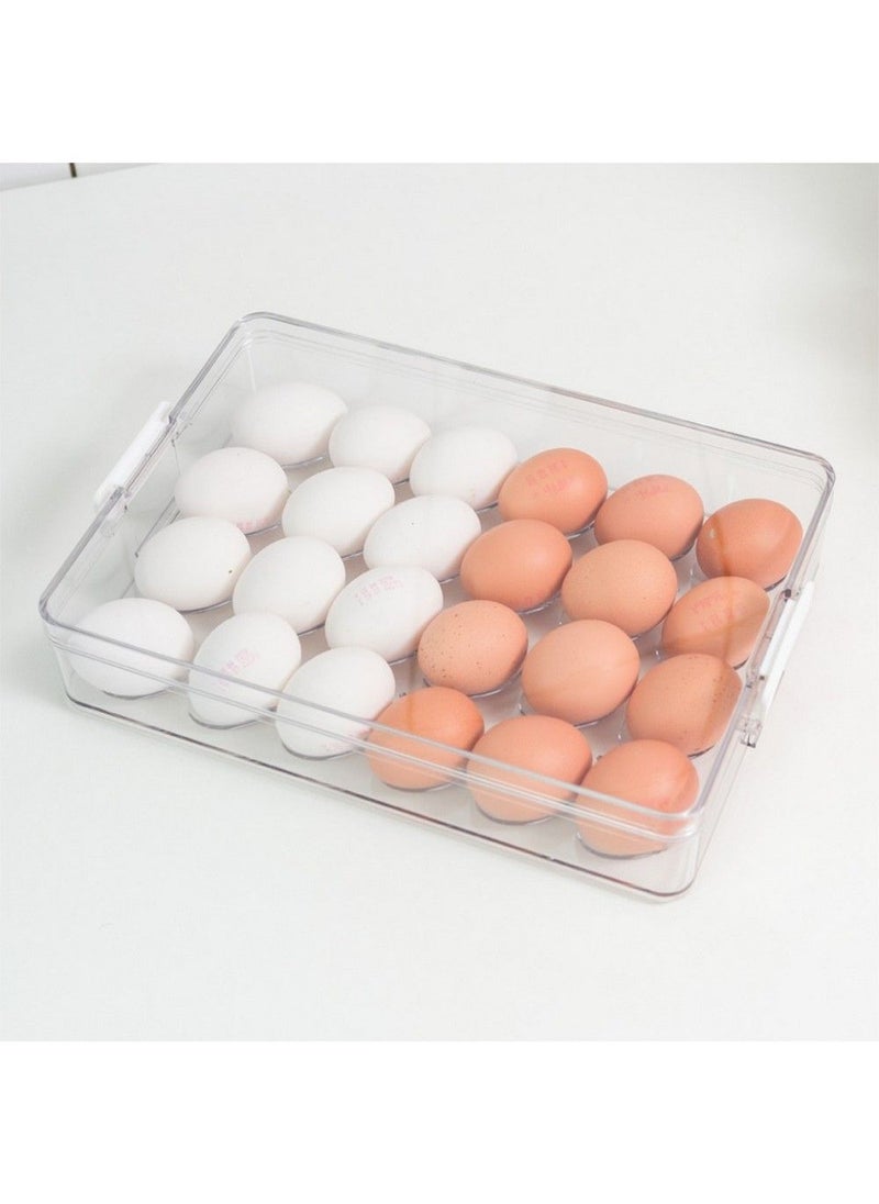 Stackable Egg Holder with Lid 32.7 x 22.2 x 6.5 cm