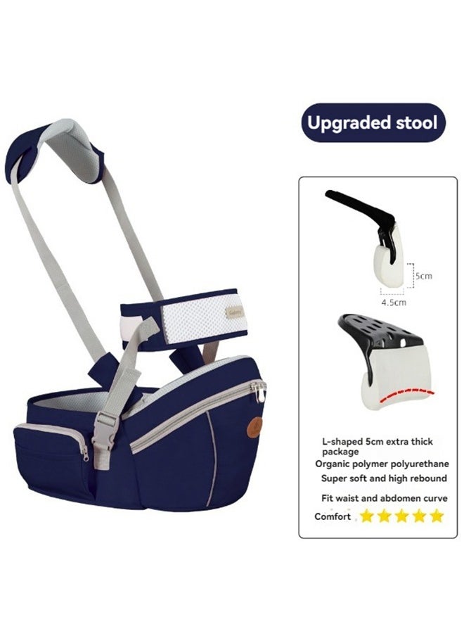 Baby Hip Seat Carrier With Storage Bag, Baby Waist Stool for Newborn to Toddler, Infant Ergonomic Waist Stool with Adjustable Strap Buckle Pocket Soft Inner Huge Storage Soft Base