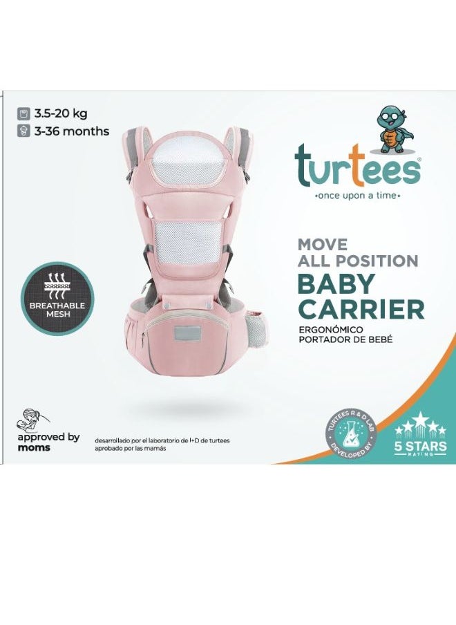 Turtees Baby Carrier with Hip Seat – Comfortable, Ergonomic Support for Baby and Parent