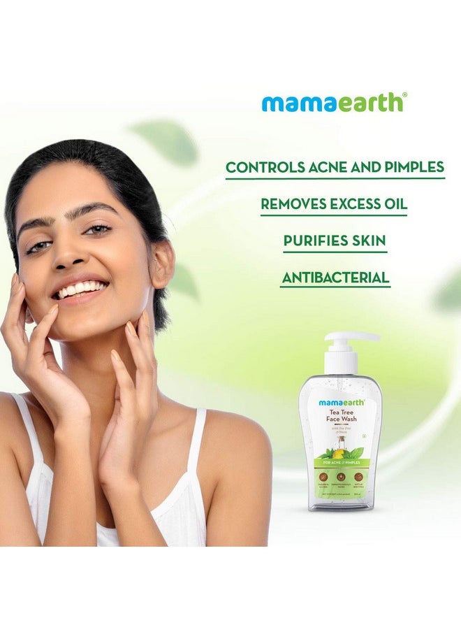 Tea Tree Face Wash With Neem For Acne & Pimples - 250Ml