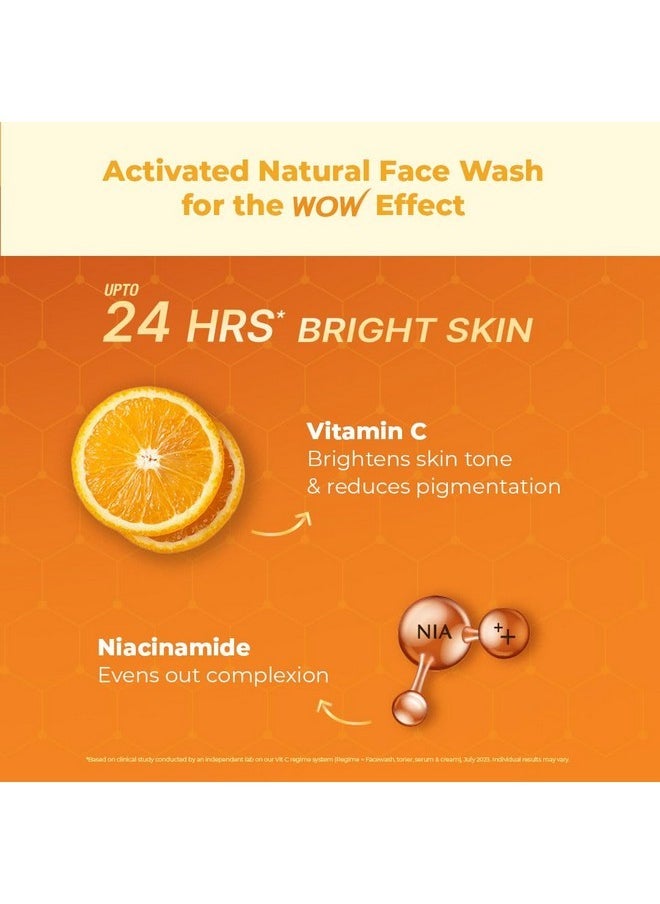 Brightening Vitamin C Foaming Face Wash | Refill Pack | Glowing, Bright Skin | Paraben & Sulphates Free | Face Wash For Women & Men | 200 Ml