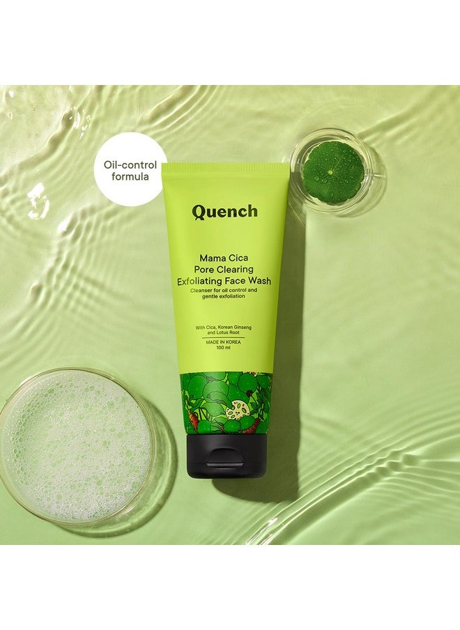 Quench Pore Clearing Exfoliating Face Wash | Korean Face Wash | Made In Korea (100Ml)