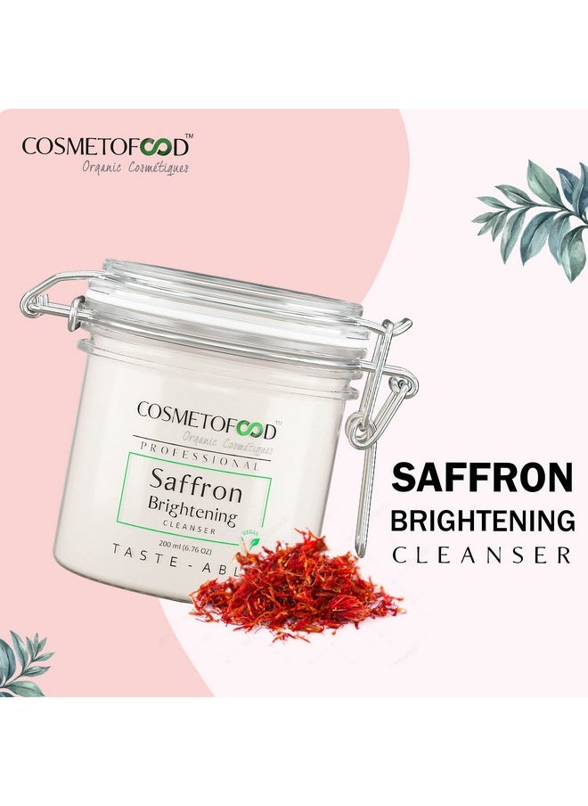 Cosmetofood Professional Saffron Brightening Face Cleanser - 200 Ml