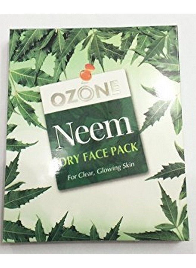 Ayurvedic Neem Dry Face Pack For Fairness Tanning & Glowing Skin. Helps To Reduces Acne & Pimple. Suitable For All Skin Types. No Paraben No Sulphate No Color 25 G. (Combo Pack Of 10)