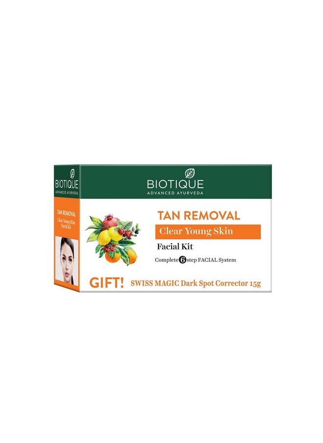 Tan Removal Clear Young Skin Facial Kit (Free With Swiss Magic Dark Spot Corrector)