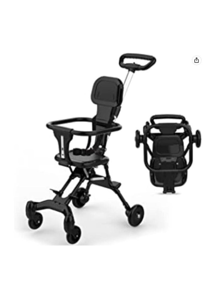 Zexen Pocket Stroller for Travel Stroller for Airplane Portable Compact Airport Stroller Small Stroller for Toddler Travel  All Terrain Stroller for Toddler Stroller for Upto 65 Lbs (black)