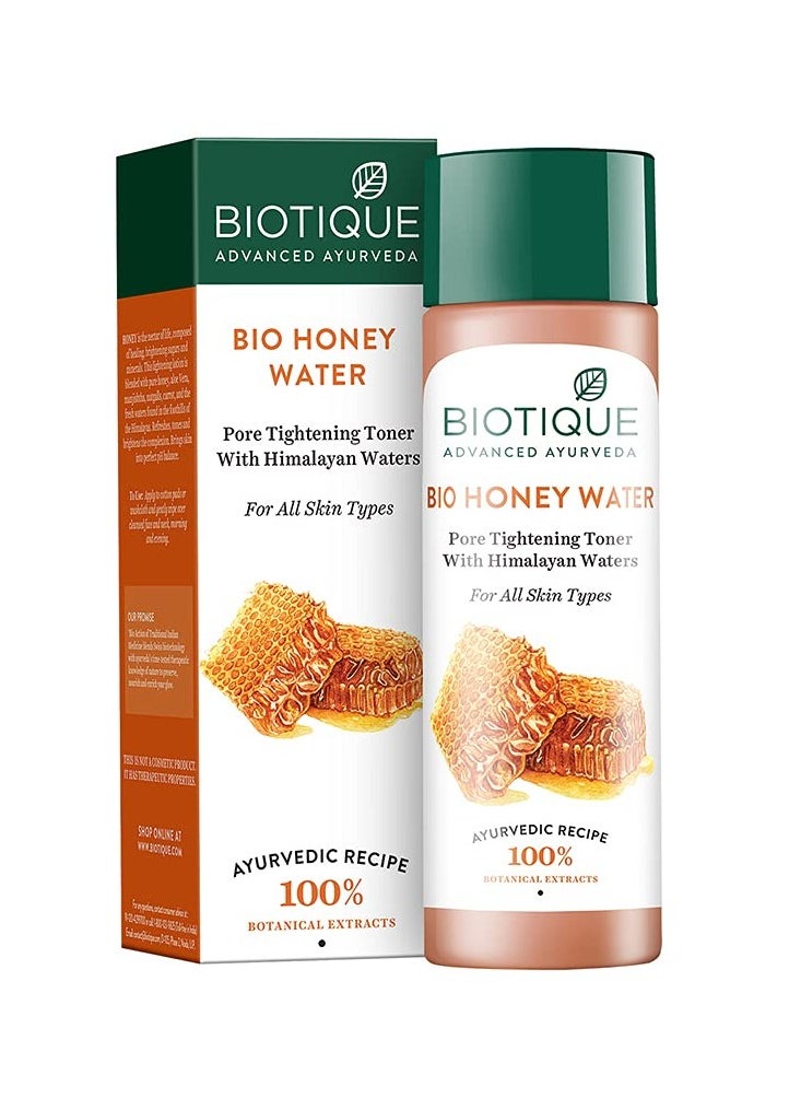 Honey Water Pore Tightening Brightening Toner With Himalayan Waters Maintains Ph Balance Moisturized And Hydrated Skin 100% Botanical Extracts Suitable For All Skin Types 120Ml Pack of 1