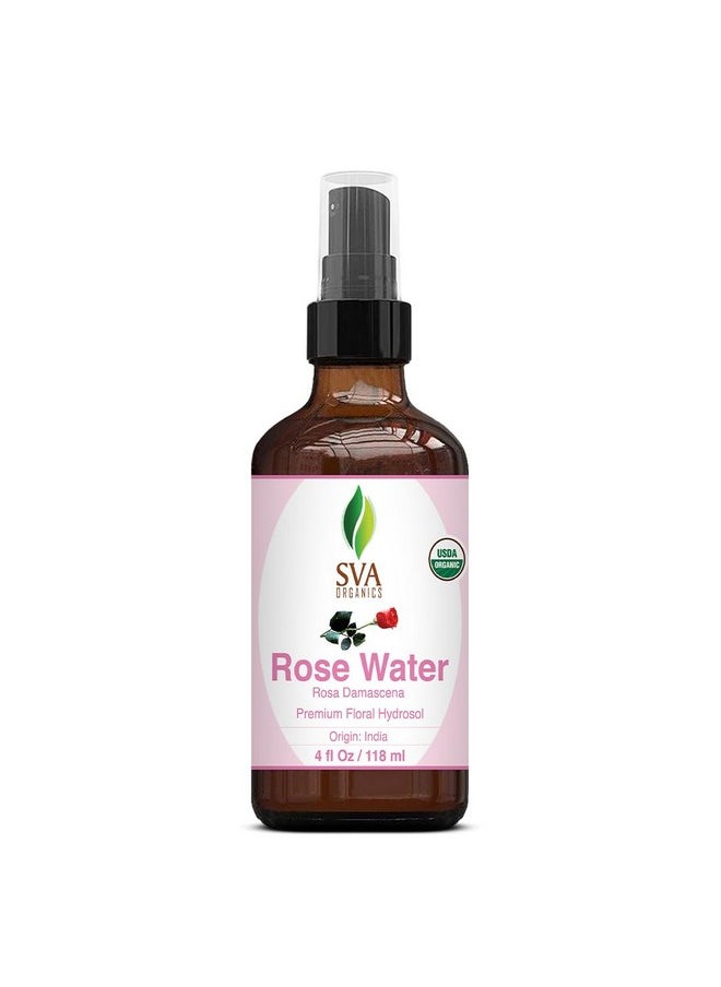 Rose Water 4Oz (118 Ml) Refreshing Rose Water Spray For Skin Care, Skin Hydration, Bath, Soaps, Haircare & Aromatherapy