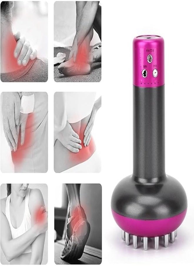 Meridian Brush, 6 Levels Hot Meridian Brush Electric Scraping Brush Massage Tool for Cellulite Remover Exfoliating Lymphatic