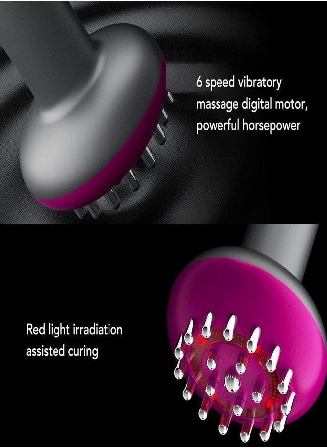 Meridian Brush, 6 Levels Hot Meridian Brush Electric Scraping Brush Massage Tool for Cellulite Remover Exfoliating Lymphatic
