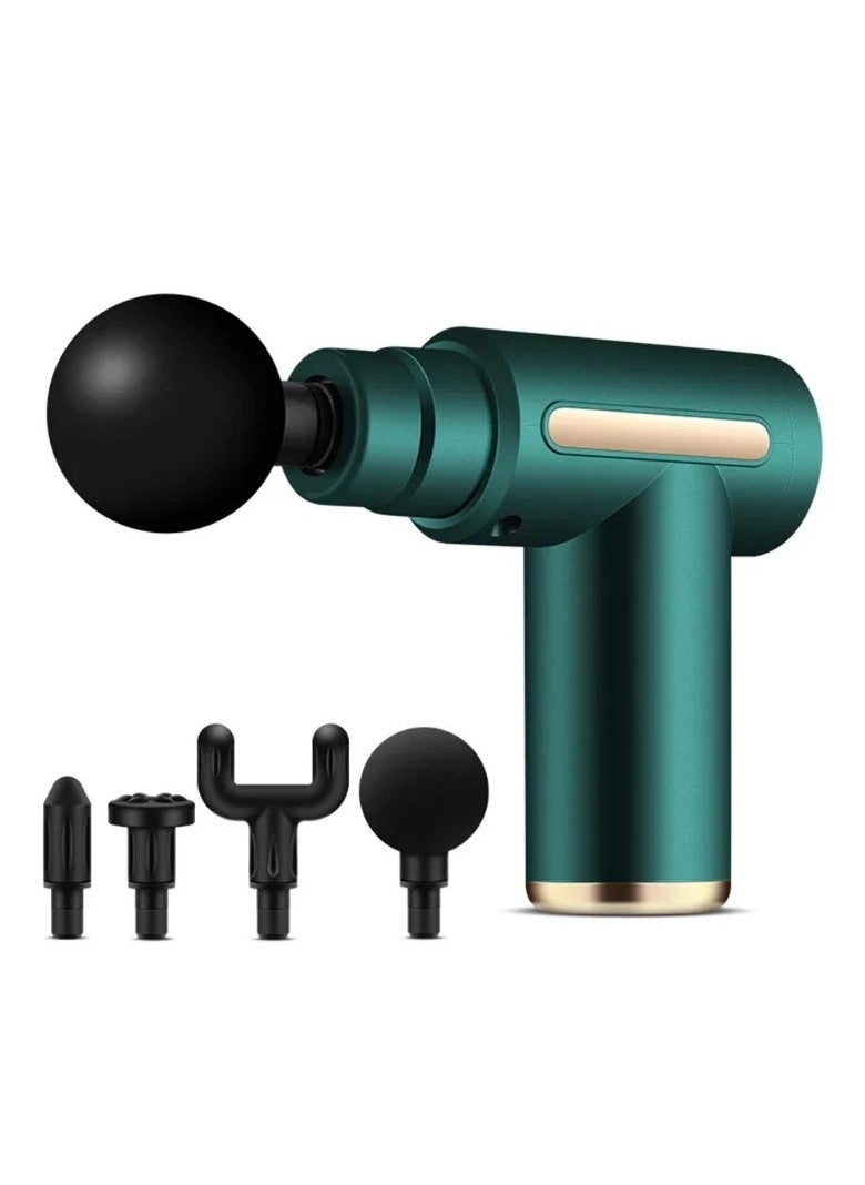 Mini Massage Gun Percussion Deep Tissues Muscle Massager Gun With 6 Speeds Massage Device Super Quiet Portable Electric Handheld Body Massager for Back Neck Pain Relief