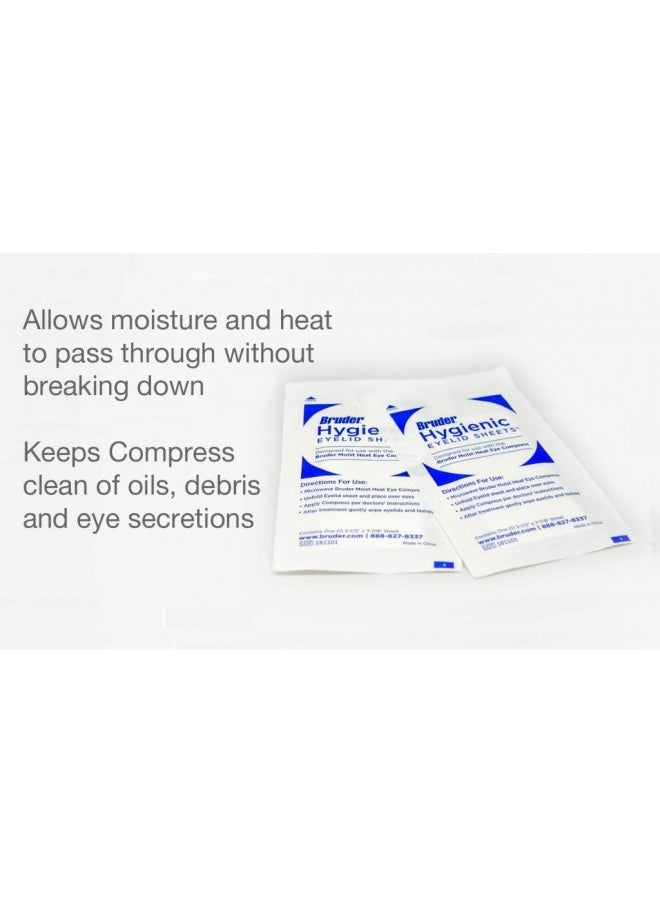 Bruder Hygienic Eyelid Cleansing Sheets Micro Fine Individually Wrapped Untreated Sheets 35 Count Box