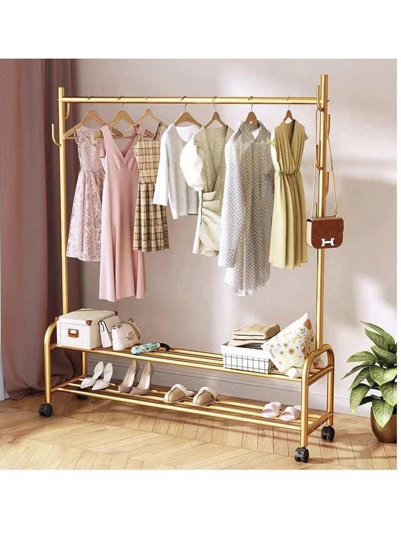 Clothes Hanger Stand Freestanding Garment Rack Easy Assemble