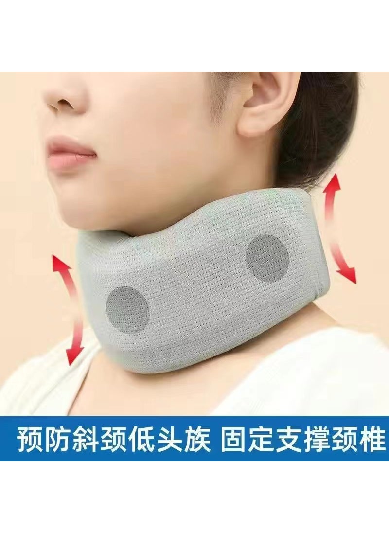 New Ice Silk Neck Bracer Anti-Bow Four Seasons Thin Neck Protection Scarf Cervical Neck Protection Neck Sleeve Cervical Orthosis