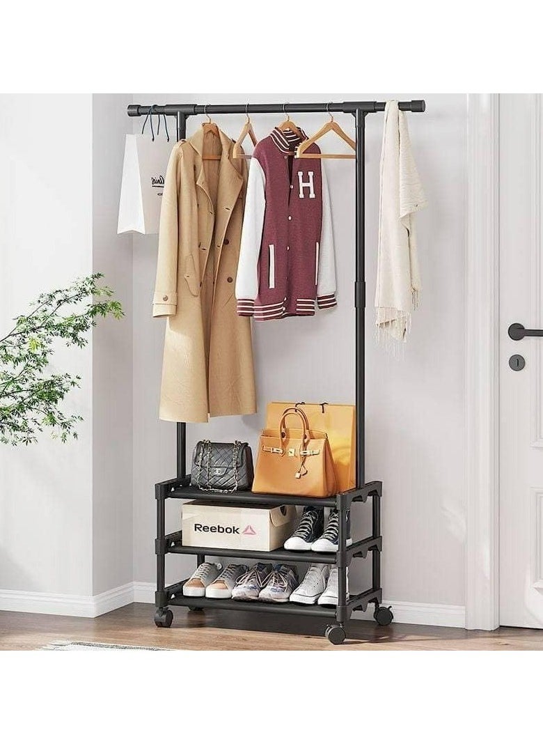 Stand Clothes & Shoe Organizer & Clothes Organizer