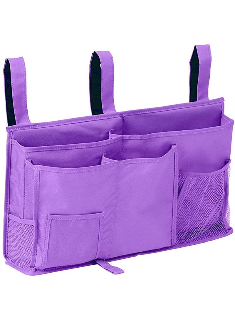 Bedside Storage Hanging Bag Baby Bed Diaper Storage Hanging Bag Oxford Cloth Dormitory Bedside Storage Bag Purple