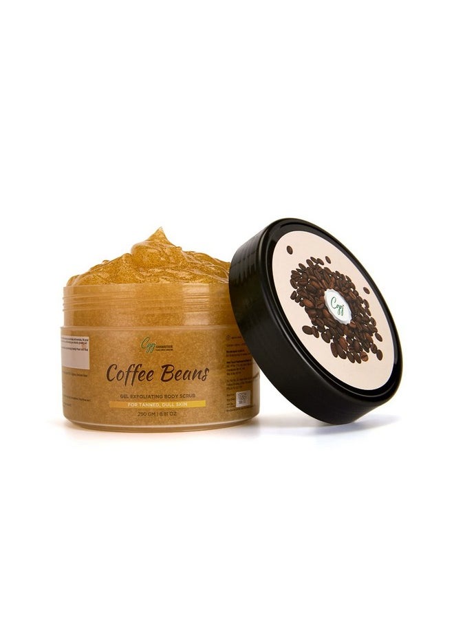 Coffee Beans Gel Exfoliating Body Scrub For Tanned, Dull Skin & 100% Natural Coffee - 140Gm