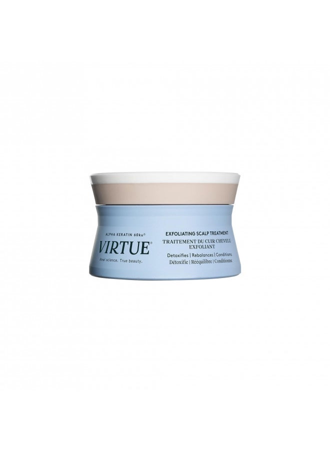 Virtue Sulfate Free Scalp Scrub Hair Treatment, Exfoliates and Detoxifies, Deep Conditioner for All Hair Types, Color Safe, 5 Fl Oz