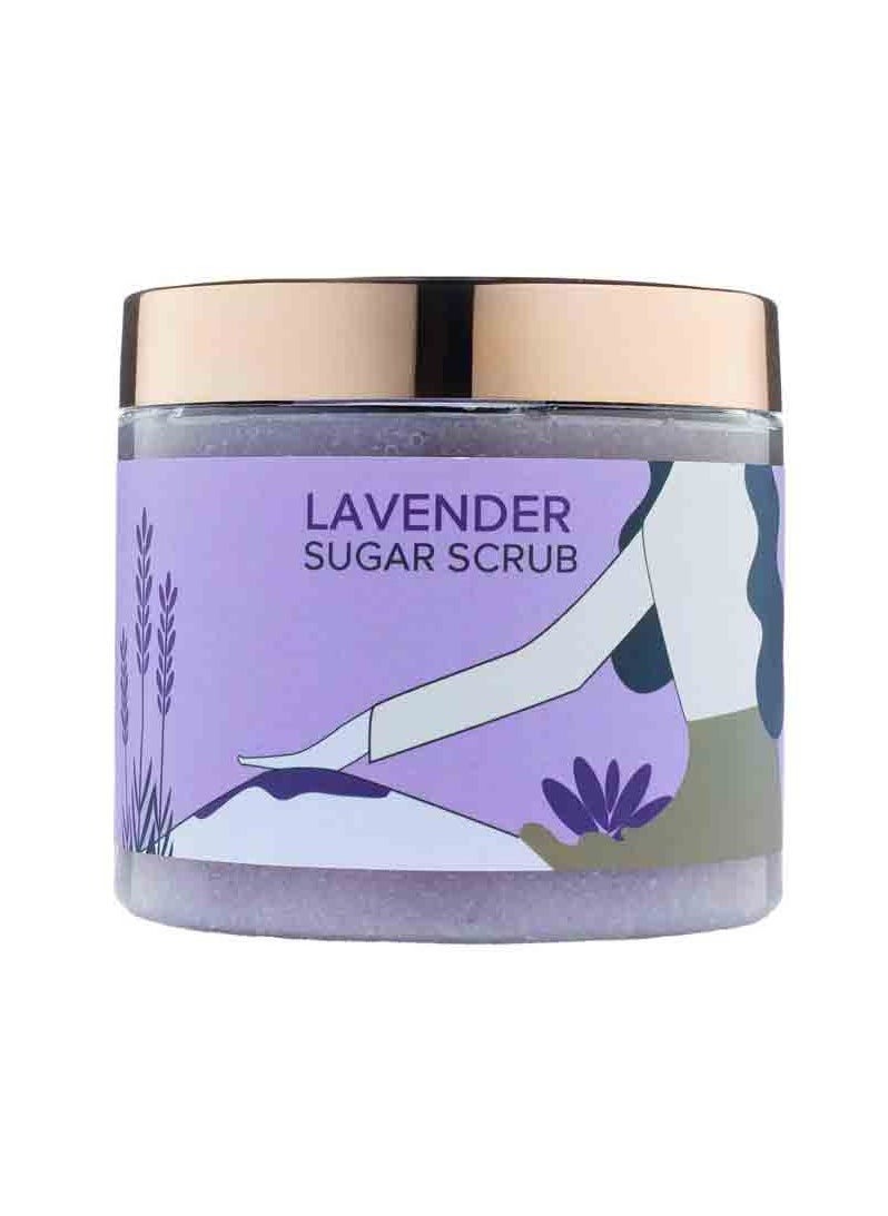 Body Scrub - Lavender | Relaxation and Skin Whitening | Natural Exfoliation, Deep Hydration and Brightening | Reduces Dark Spots and Pigmentation | Suitable for All Skin Types | Natural Ingredients | 500g