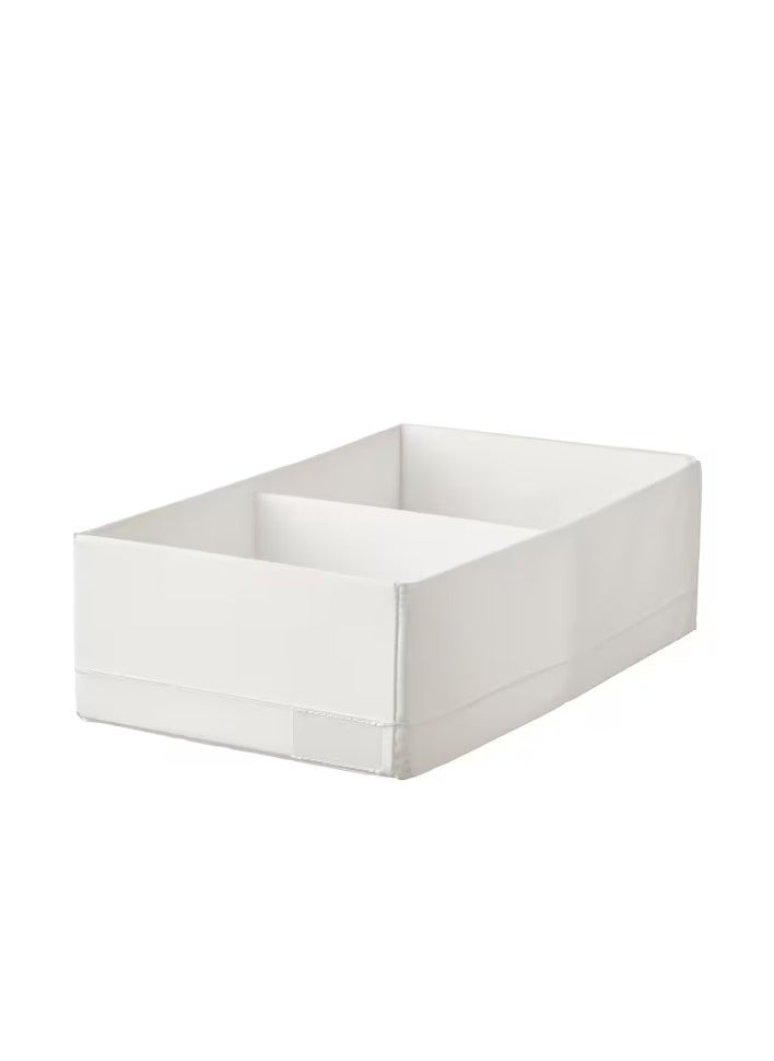 STUK Box with compartments, white, 20x34x10 cm