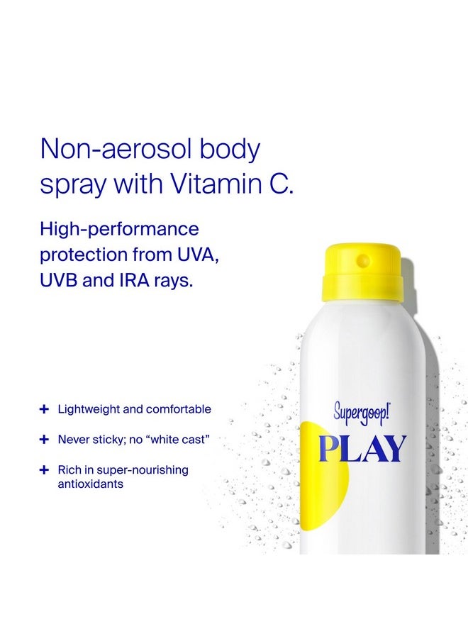 Play Antioxidant Body Mist W/ Vitamin C, 6 Fl Oz - Spf 50 Pa++++ Broad Spectrum Sunscreen - Body Spray For Sensitive Skin - Clean Ingredients - Great For Active Days