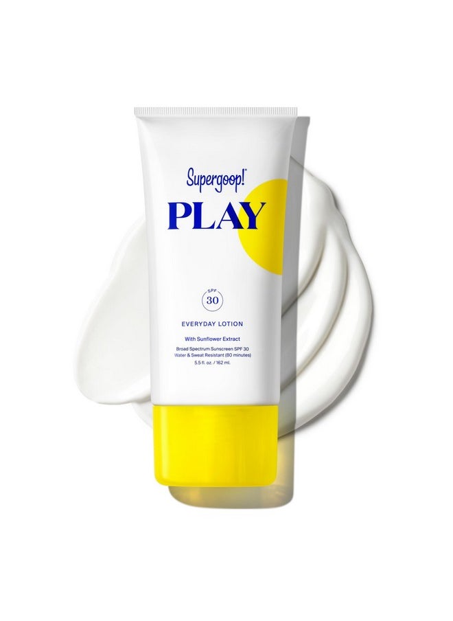 Play Everyday Spf 30 Lotion, 5.5 Oz - Broad Spectrum Sunscreen For Sensitive Skin - Water & Sweat Resistant Body & Face Sunscreen - Clean Ingredients - Great For Active Days