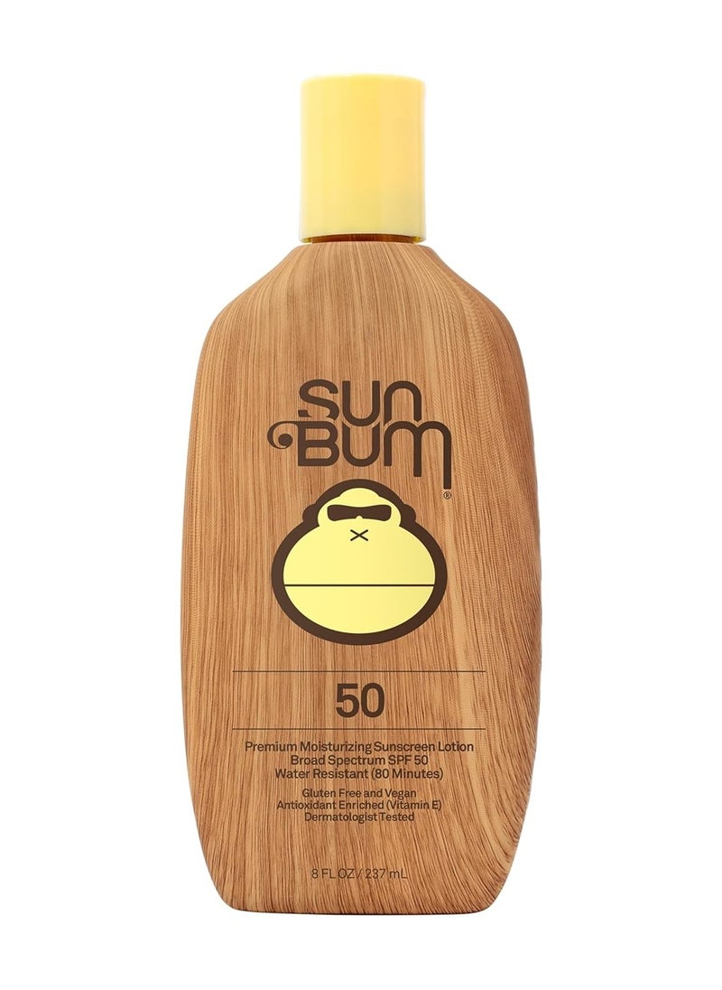 Sun Bum Original SPF 50 Sunscreen Body Lotion | Broad Spectrum Moisturizing Sunblock with Vitamin E | Hawaii 104 Act Compliant (Octinoxate & Oxybenzone Free) | 8 oz