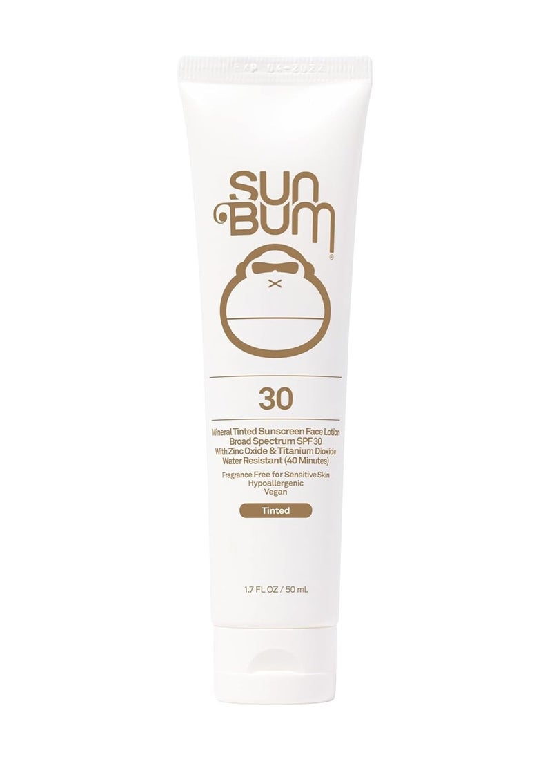 Sun Bum Mineral SPF 30 Tinted Face Sunscreen | Matte Primer| Broad Spectrum Moisturizing Sunblock with Vitamin E |Hawaii 104 Act Compliant (Octinoxate & Oxybenzone Free) | Travel Friendly 1.7 oz