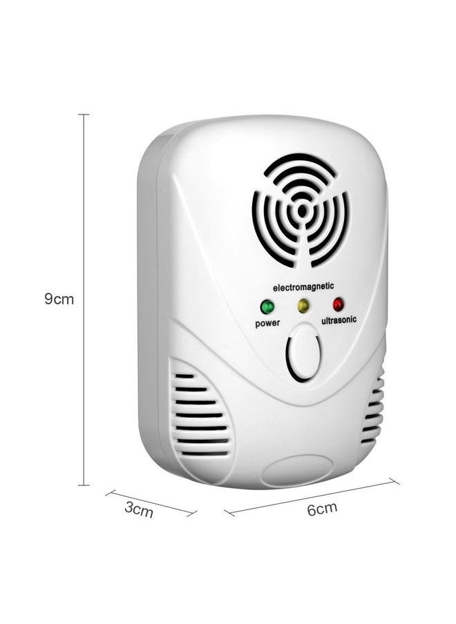 Ultrasonic Anti Mosquito And Mouse Repellent White，Does not cause any harm to human being and pets