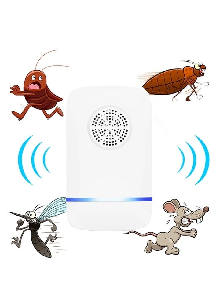 Ultrasonic Pest Repeller, Electronic Ultrasonic Pest Repellent, Indoor Plug in Pest Control Ultrasonic Repellent for Mice Cockroach Spider Ant Mosquito Bug Insect