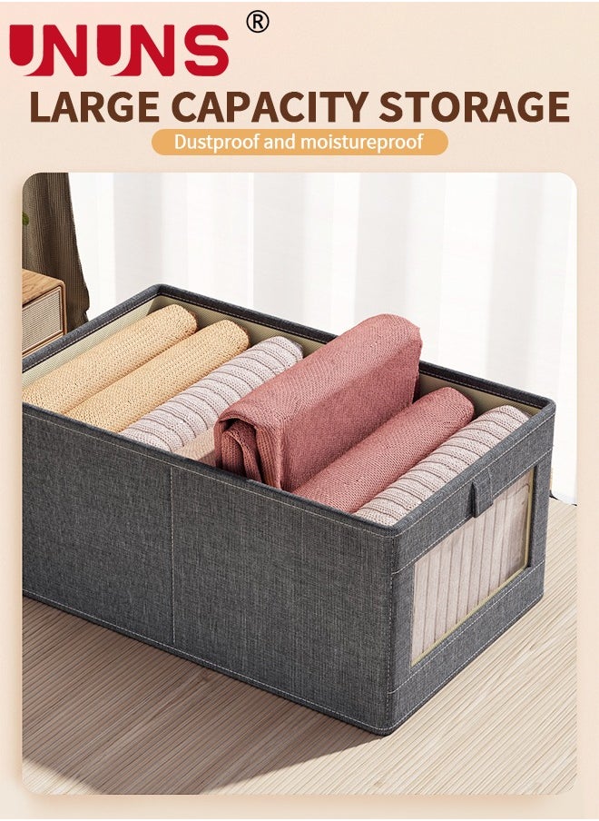 Foldable Storage Bins,Pack Of 3 Clothes Drawer Organizer Bins With Handles,Closet Organizers For Clothes Storage,Office Storage,Room Organization,36x25x20cm