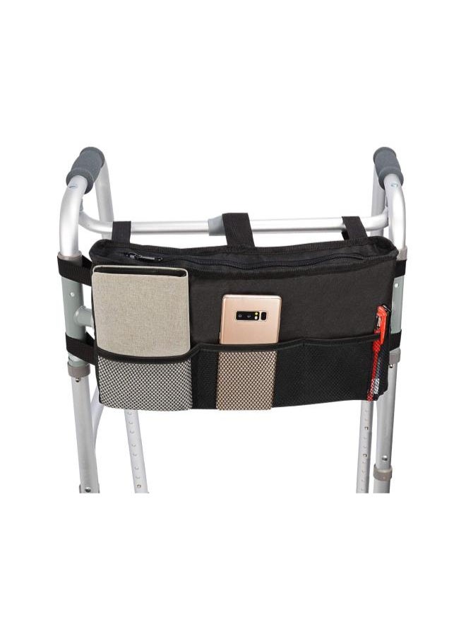 Walker Storage Bag - Walker Attachment Storage Bag for Handicap & Elderly - Fit Rollator,Wheelchair,Folding Walkers & Transport Chair