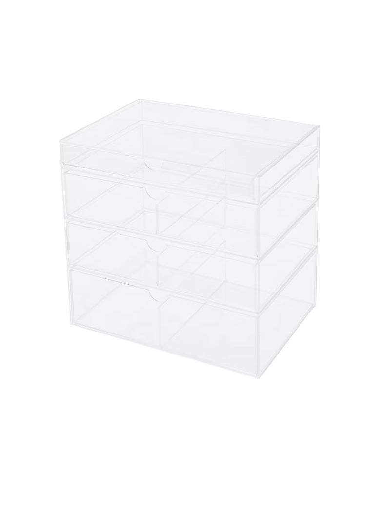 MOJAN Make-up storage with 4 drawers, 25.5x18 cm