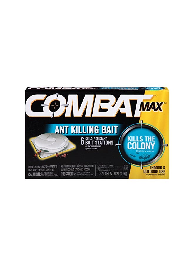 Max Ant Killing Bait Stations, Indoor And Outdoor Use, 6 Count