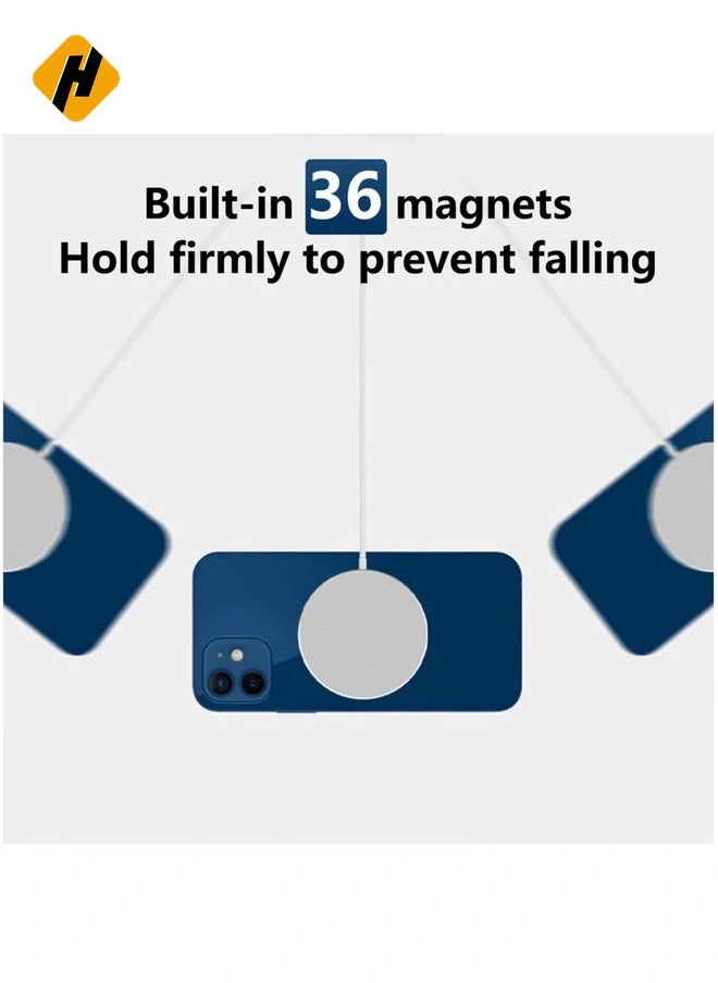 20W Magnetic Wireless Charging Cable USB-C Compatible with Apple iPhone 12/12 Mini/12 Pro/12 Pro Max