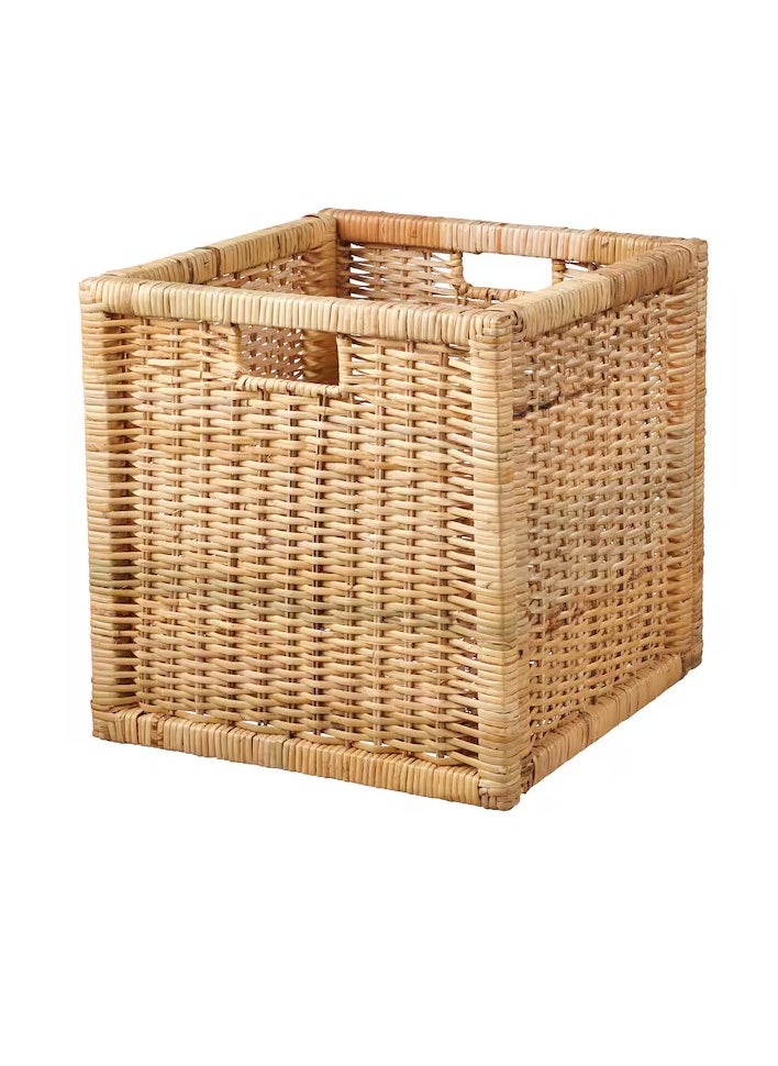 BRANÄS Basket, rattan, 32x34x32 cm