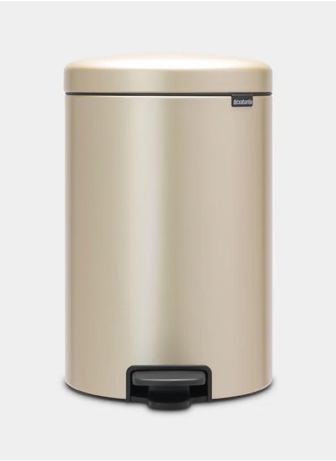 Newicon Pedal Bin 20 Liter Metallic Gold