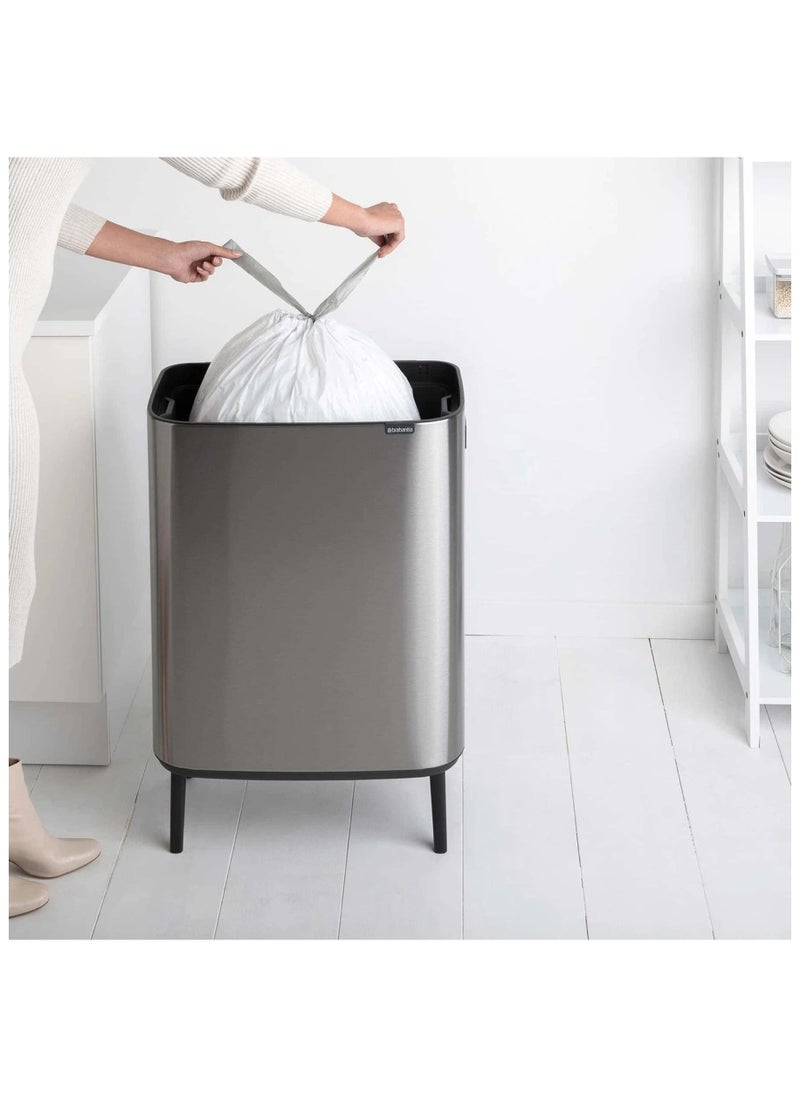 Fingerprint Proof Touch Bin 60 L Matt Steel