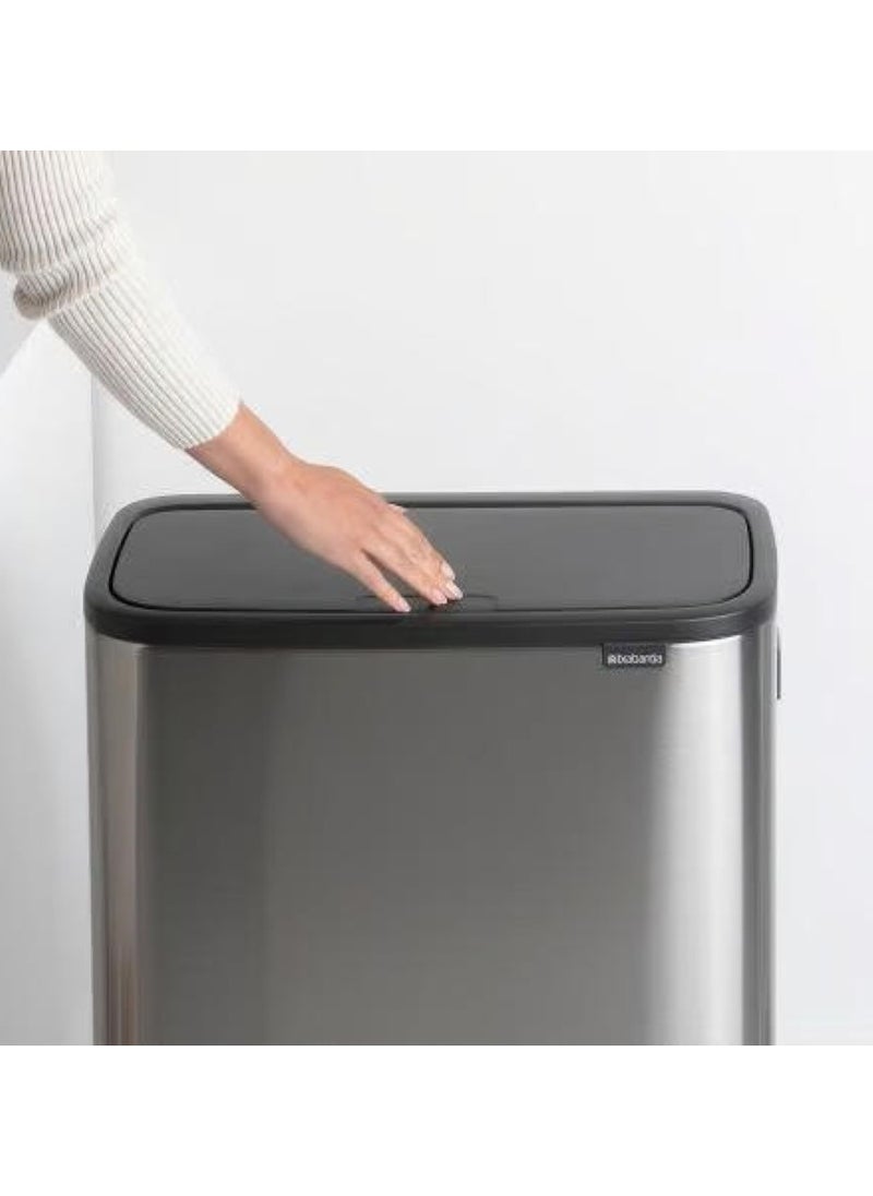 Fingerprint Proof Touch Bin 60 L Matt Steel