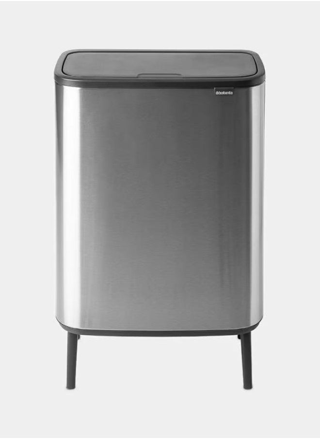 Fingerprint Proof Touch Bin 60 L Matt Steel