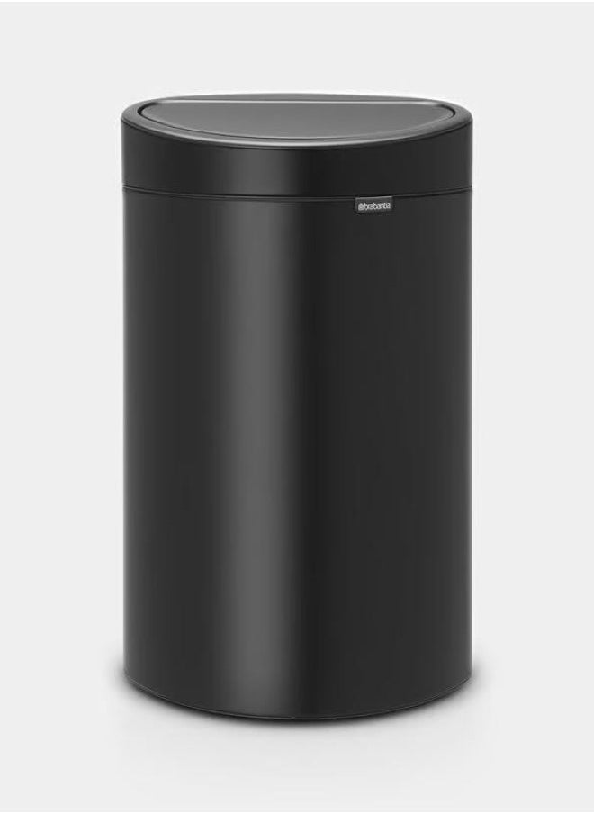 Touch Bin 40 Litre Matt Black