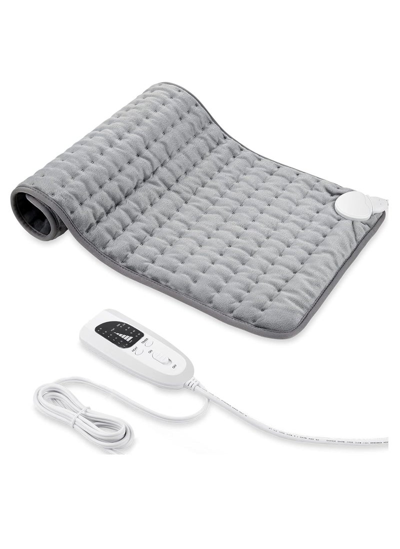 Heating pad, Electric Heat Pad with Automatic Switch-Off and 6 Temperature Levels Heating pad for Back Neck Shoulder Belly Heating Technology - Machine Washable.