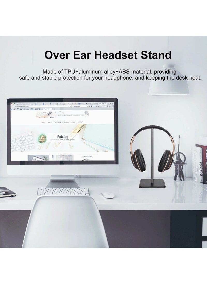 Z6 Over Ear Headset Stand Detachable Headphone Holder Gaming Headset Bracket Aluminum Alloy Earphone Display Rack