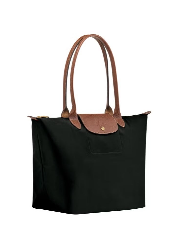 Longchamp women's large tote bag, handbag, shoulder bag black classic style