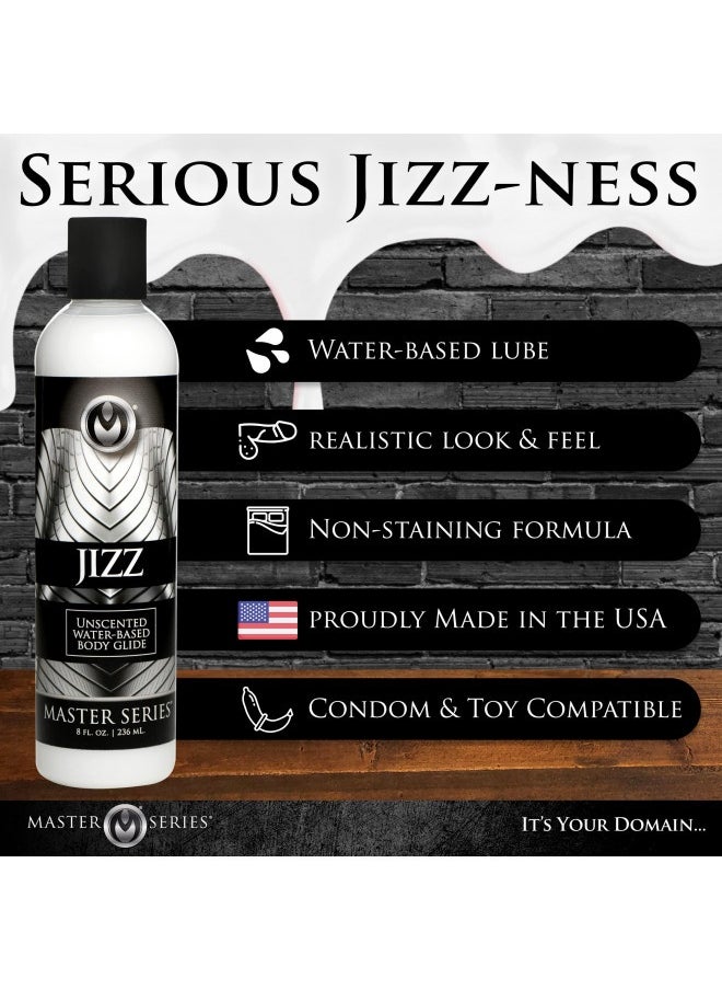 Jizz Unscented Water-Based Lube, 8 Ounce