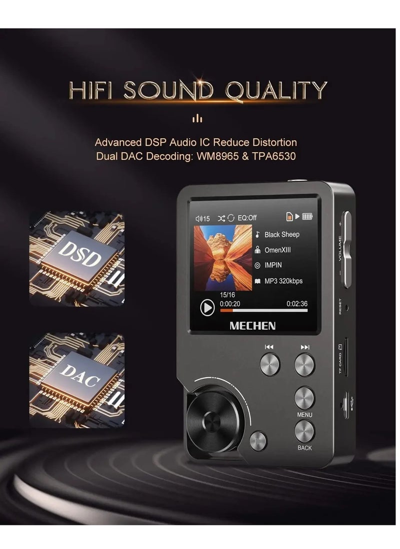 High Quality Lossless MP3 Player MECHEN M30 HiFi With 64GB 128GB Memory Card Support (128G)