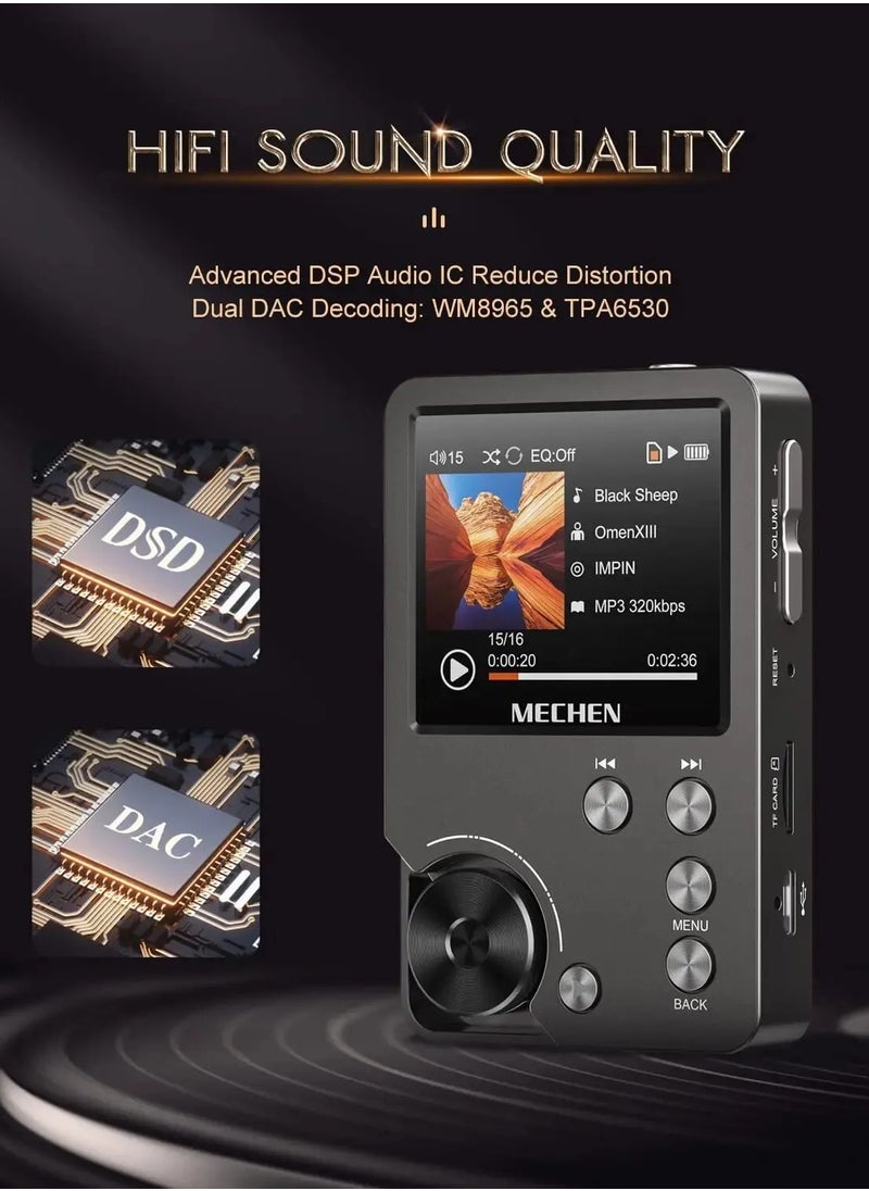 High Quality Lossless MP3 Player MECHEN M30 HiFi With 64GB 128GB Memory Card Support (64G)