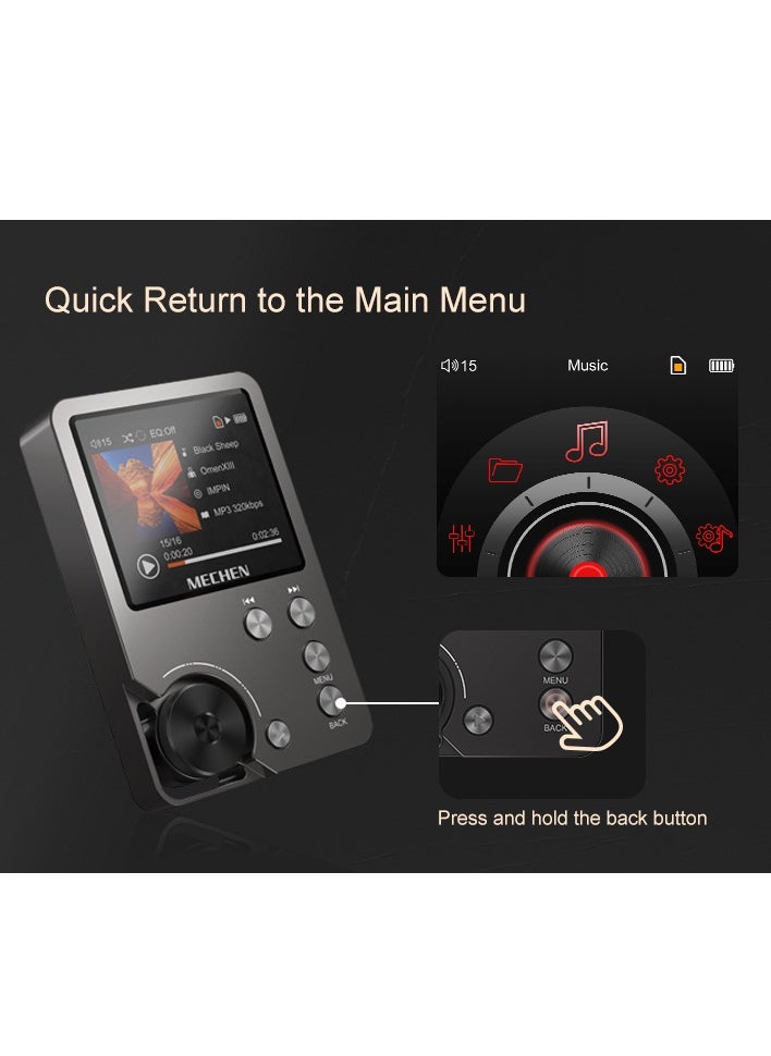 High Quality Lossless MP3 Player MECHEN M30 HiFi With 64GB 128GB Memory Card Support (64G)