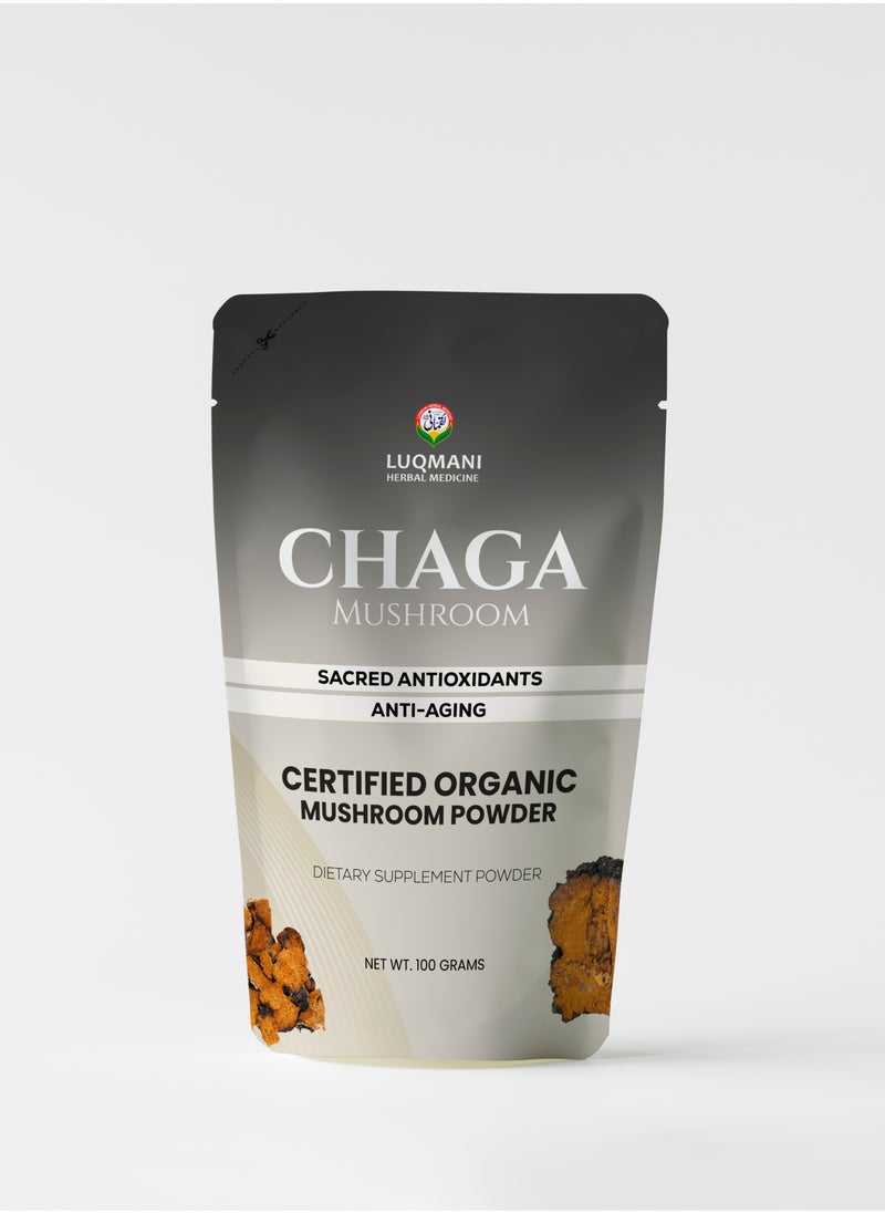 Chaga Mushroom Powder 100Gram For Smoothies and Drinks